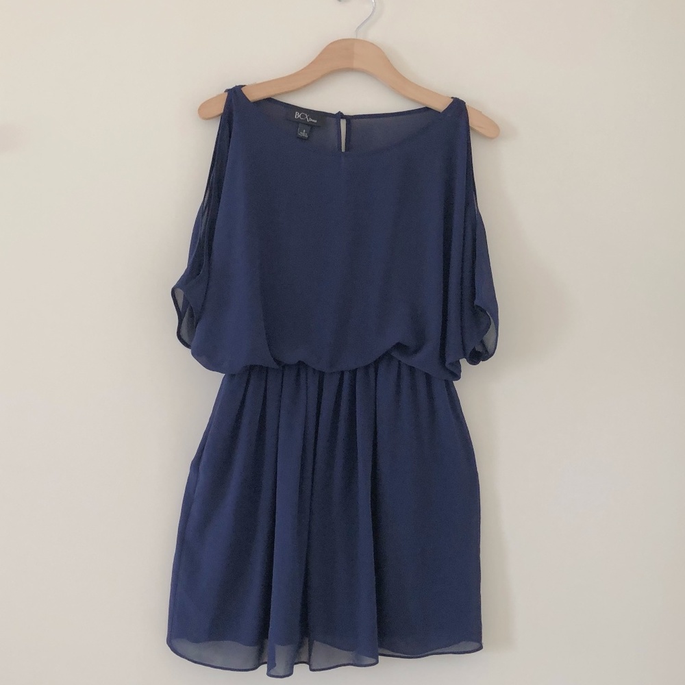 Navy Blue Mini Dress